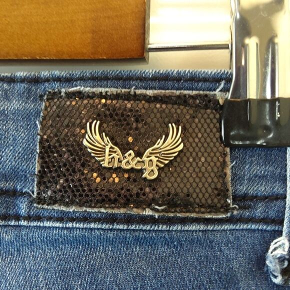 h & g five pocket skinny leg Jeans with bling - Picture 10 of 13